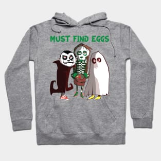 Scary Easter Apparel Zombie Must Find Eggs Hoodie